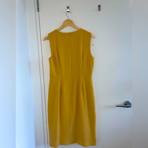 Basque, Size 10, yellow/ gold midi cocktail dress (NWT) - Picture 3 of 5
